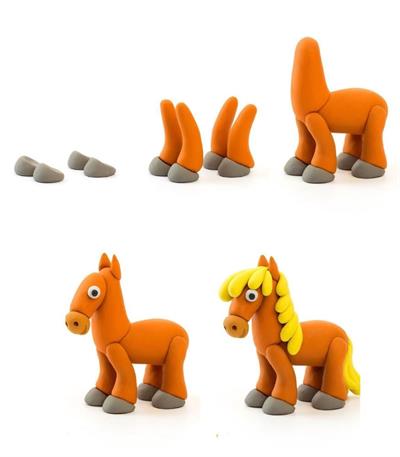 Hava İle Kuruyan Kil - Hayvanlar (15 Li Kutu)