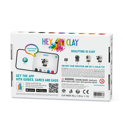 Hava İle Kuruyan Kil - Hayvanlar (6 Lı Kutu)