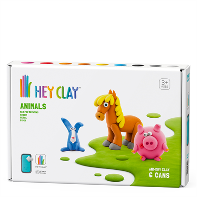 Hava İle Kuruyan Kil - Hayvanlar (6 Lı Kutu)