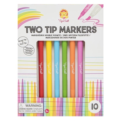 İKİ UÇLU KEÇELİ BOYA KALEMİ 10 PARÇA