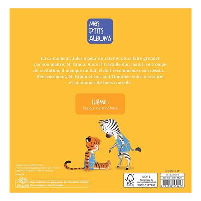 JULES A PEUR DE RATER
