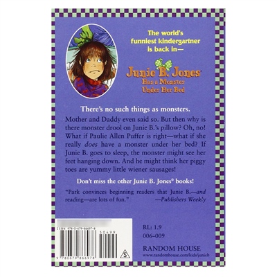 JUNIE B. JONES 8 - JUNIE B. JONES HAS A MONSTER UN