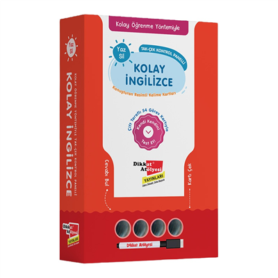 Kolay İngilizce Konuşturan Resimli Kelime Kartları