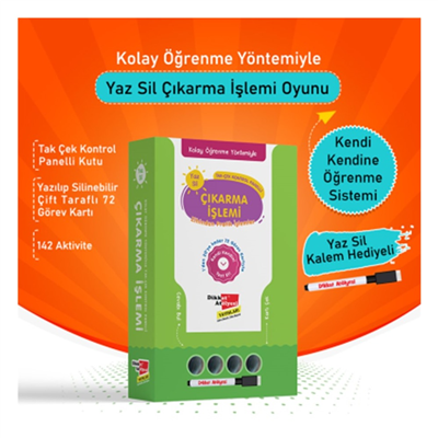 Kolay Öğrenme Yöntemiyle Yaz Sil Çıkarma İşlemi