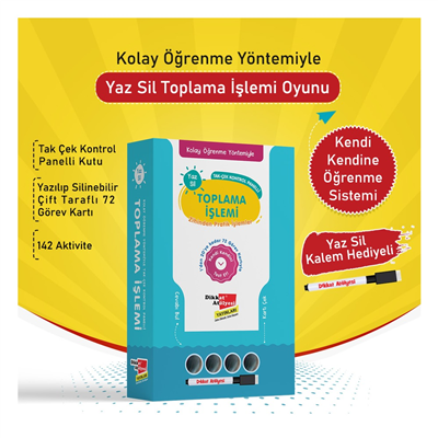 Kolay Öğrenme Yöntemiyle Yaz Sil Toplama İşlemi
