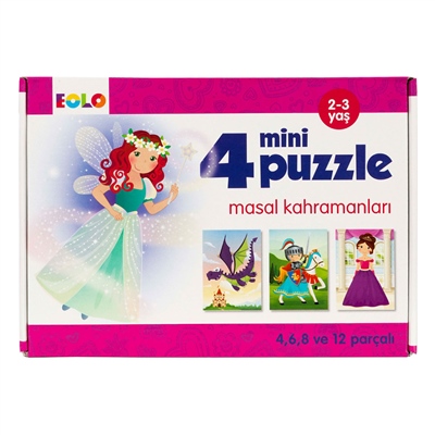 Masal Kahramanları - 4 Mını Puzzle