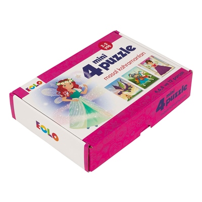 Masal Kahramanları - 4 Mını Puzzle
