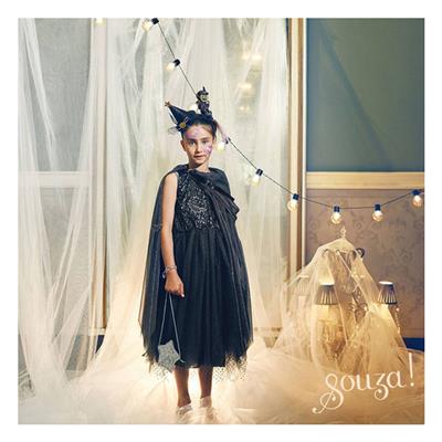 Siyah Cadı Pelerini 5-7 Yaş