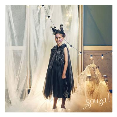 Siyah Cadı Pelerini 5-7 Yaş