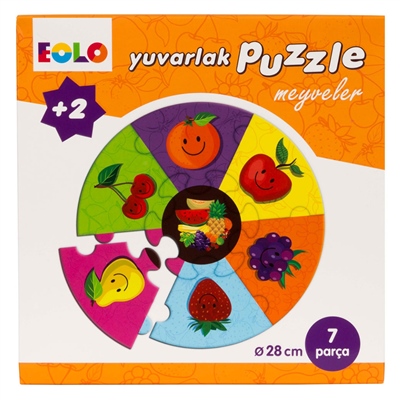 Meyveler - Yuvarlak Puzzle