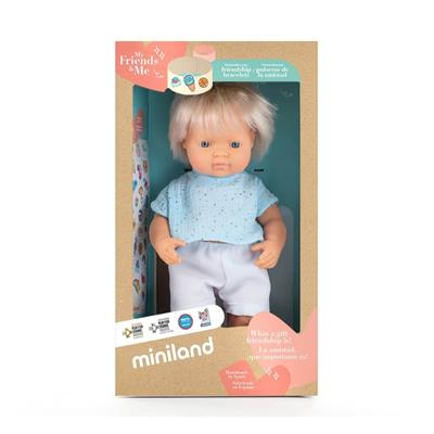 Mf and M Baby Doll Blond Boy 38Cm