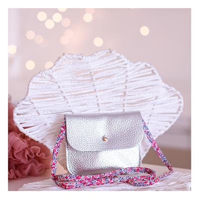 Mini Deri Çanta - Silver