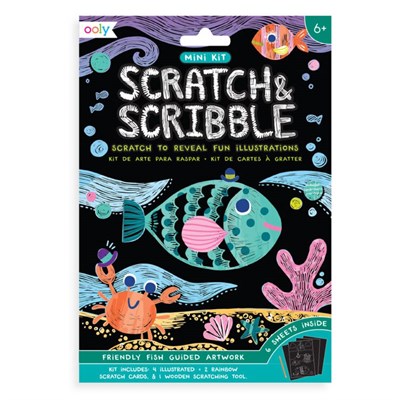 MINI SCRATCH AND SCRIBBLE - FRIENDLY FISH