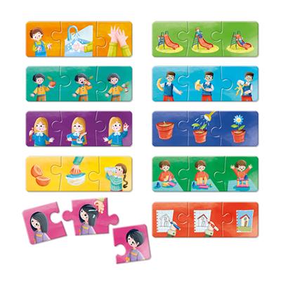 Montessori Uygulamalı Olay Sıralama Yapbozu