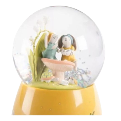 Müzikli Kar Küresi - İki Küçük Tavşan