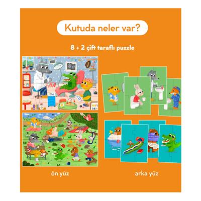 My Self Care Routine - Çift Taraflı 8+2 Puzzle