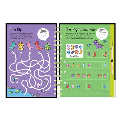 Neon Scratch Art - Dinosaurs