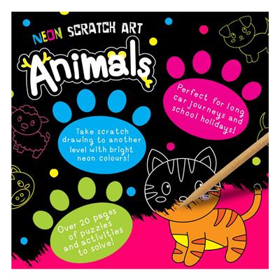 Neon Scratch Art - Kawaii