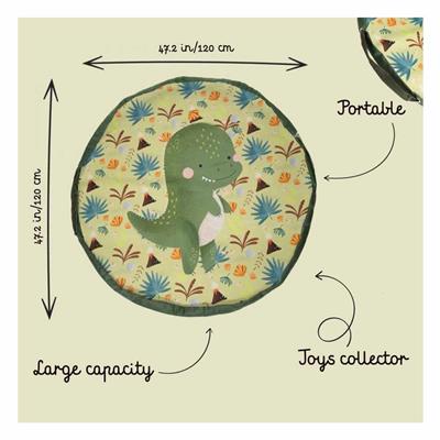 Oyun Halısı Çantası - Güçlü Dinozor