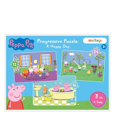 Peppa Pıg Progressıve Puzzle - A Happy Day