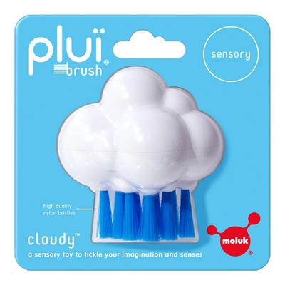 Plui Brush Cloudy - White-Blue