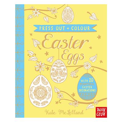 Press Out And Colour - Easter Eggs