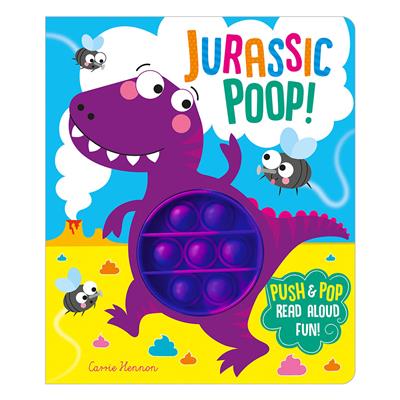 Push And Pop Jurassic Poop - Board Book