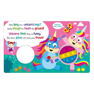 Push And Pop Unicorny Forever - Board Book