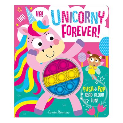 Push And Pop Unicorny Forever - Board Book