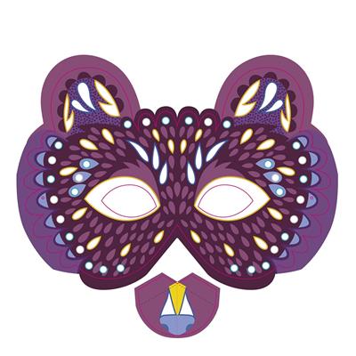 Çocuk Sanat Etkinlik Seti - Parıltılı Maskeler