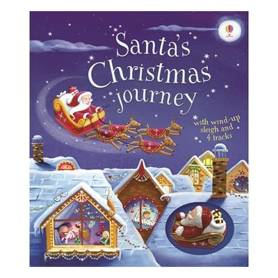 Santa S Christmas Journey With Wind-Up Sleigh