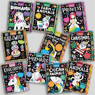 Scratch and Draw - Unicorns and Horses too