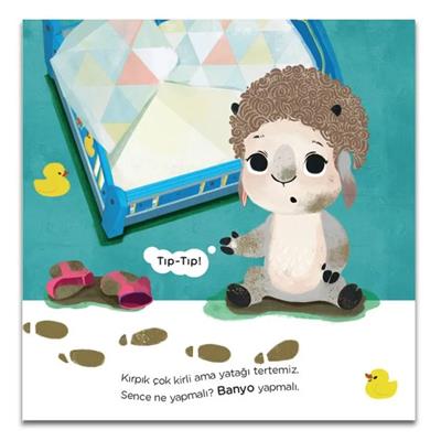 Sevimli Kuzu Kırpık İle Banyo Zamanı