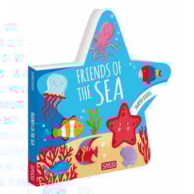 Friends Of The Sea - Shaped Board Book