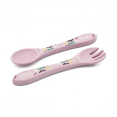 Silikon Çatal Kaşık Takımı - Sevimli Unicorn