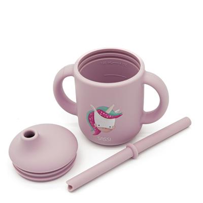 Silikon Pipetli Suluk  - Sevimli Unicorn