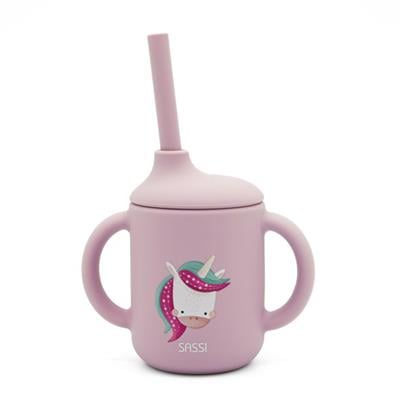 Silikon Pipetli Suluk  - Sevimli Unicorn