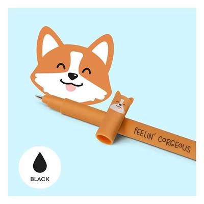 Silinebilir Jel Kalem Siyah - Corgi