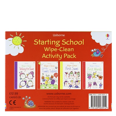 STARTING SCHOOL WIPE-CLEAN ACTIVITY PACK