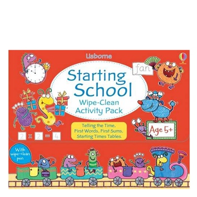 STARTING SCHOOL WIPE-CLEAN ACTIVITY PACK