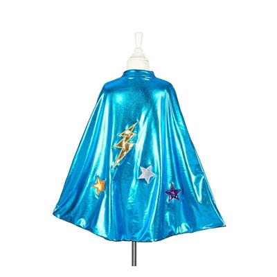 Mavi Süper Kahraman Pelerini 4-8 Yaş