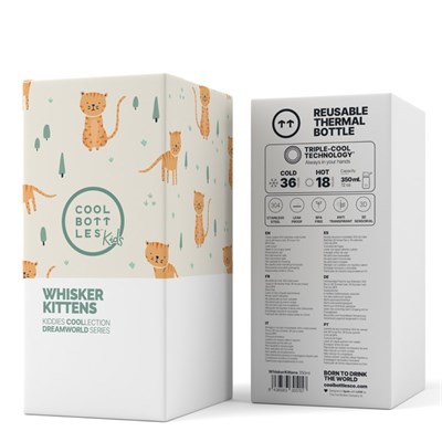The Kiddie Bottle - Whisker Kittens 350ml