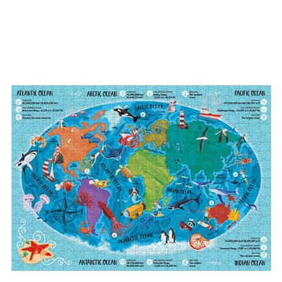Puzzle - Atlas - Ayaklı Figür - Denizler