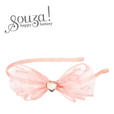 Tiara Leah bow pink (1 pc)