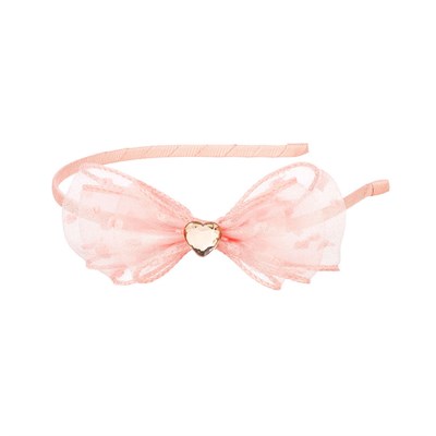 Tiara Leah bow pink (1 pc)