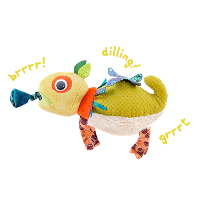 Titreşimli Bez Oyuncak - Bukalemun