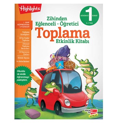 Toplama Etkinlik Kitabı-Zihinden Eğlenceli Öğretic