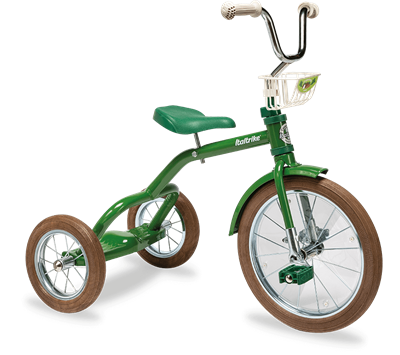 Üç Tekerlekli Çelik Bisiklet - Yeşil