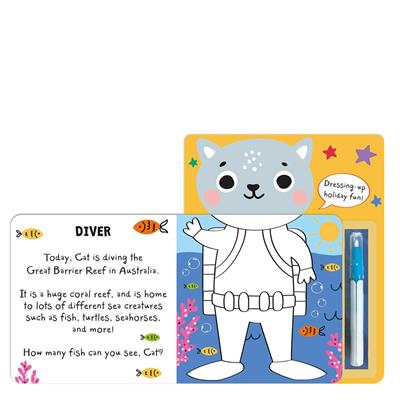 What Will You Wear - Cat-Magic Water Painting Book