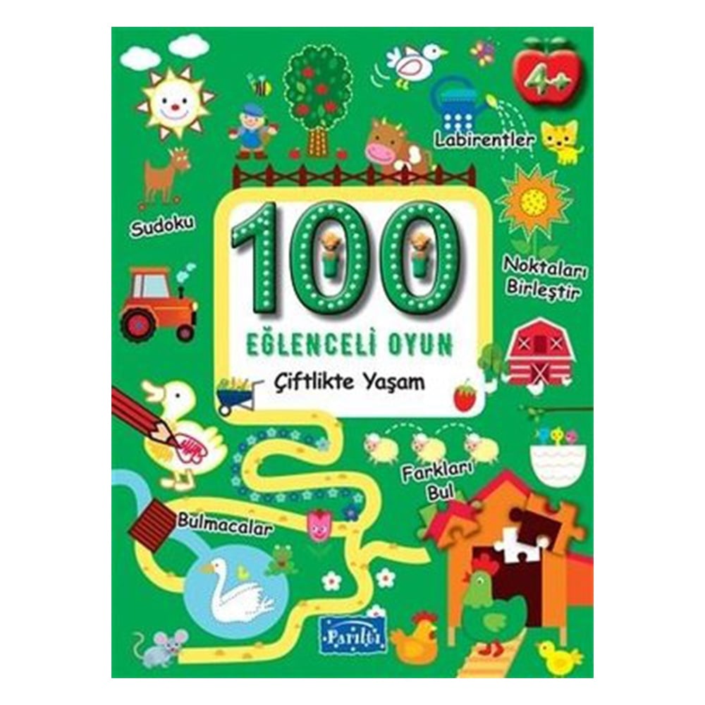 100 EĞLENCELİ OYUN ÇİFTLİKTE YAŞAM Çocuk Kitapları Uzmanı - Children's Books Expert